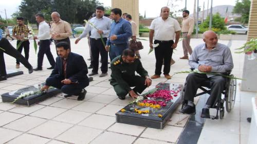 مراسم غبارروبی از قبور مطهر شهدا