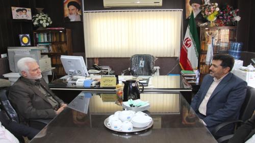 دیدار مدیرعامل شرکت سیمان داراب با رئیس اداره تعاون، کار و رفاه اجتماعی شهرستان داراب