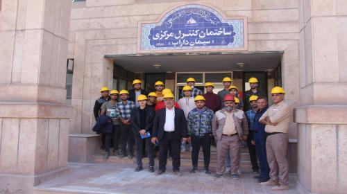 بازدید دانشجویان دانشکده حکیم عباس دارابی از کارخانه سیمان داراب